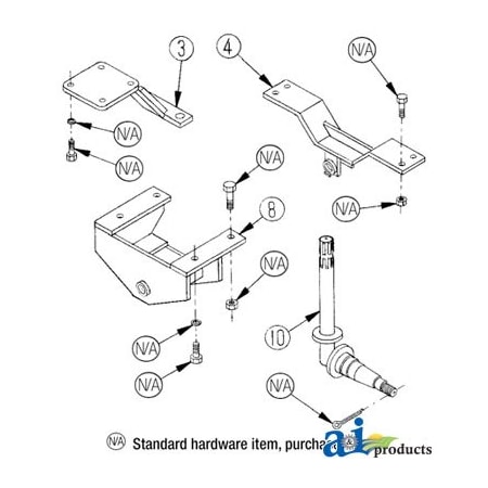 A & I Products Front Saddle Assembly 15.5" x10" x7" A-3520